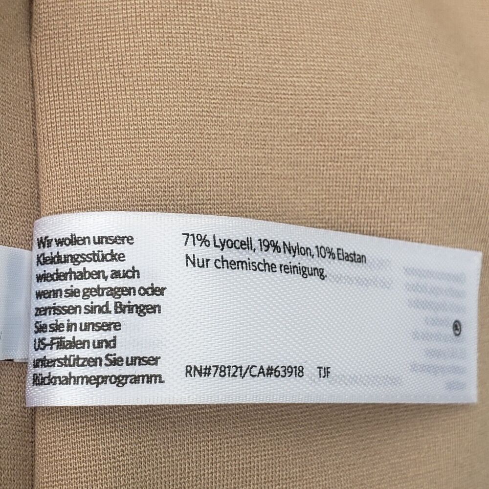 $298 Eileen Fisher Women Beige Bramble Notch Collar Ponte Jacket Blazer Sz PS - Picture 3 of 13